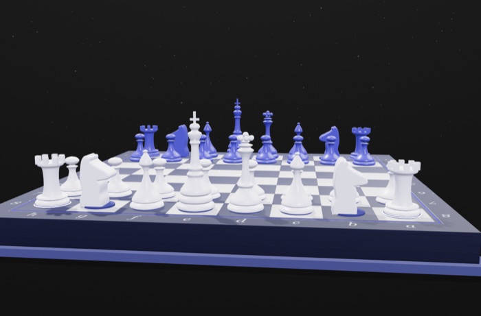 3D-доска — вид сверху, глубина рядов фигур